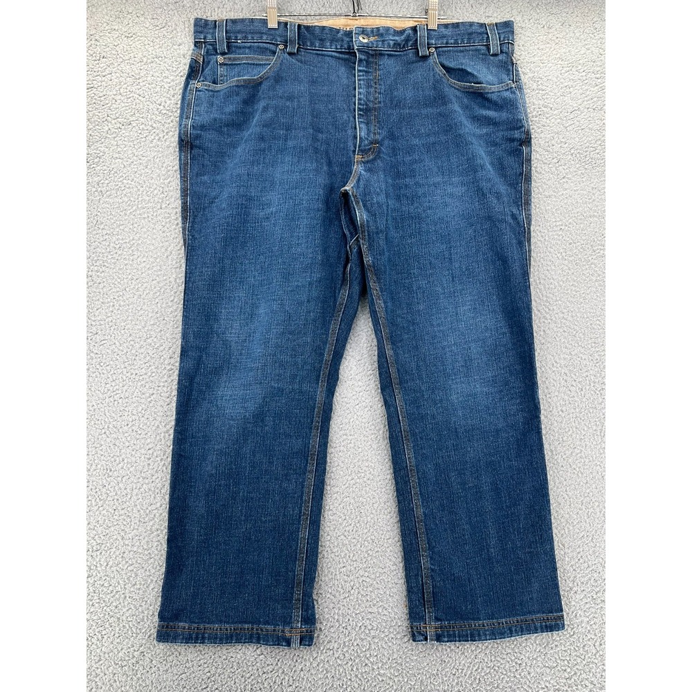 Duluth Trading Relaxed Fit Flex Ballroom Jeans Pants Size 42x28 Heavy Work Denim